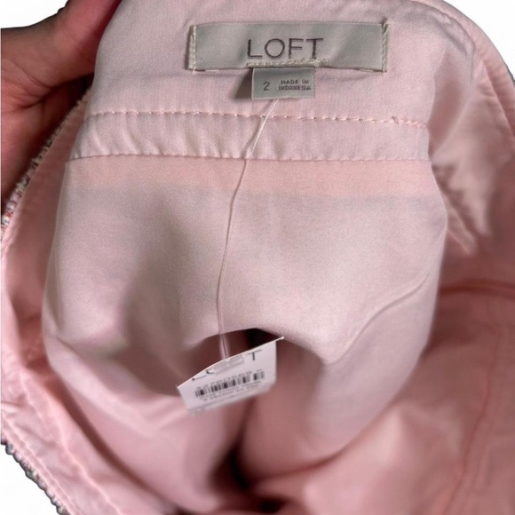 LOFT Tweed Mini Skirt - Cream and Blue - Picture 4 of 4